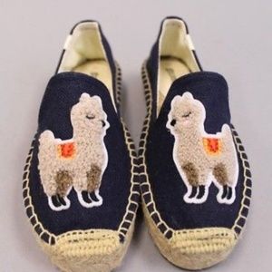 NWOT Soludos Llama Platform Smoking Slipper